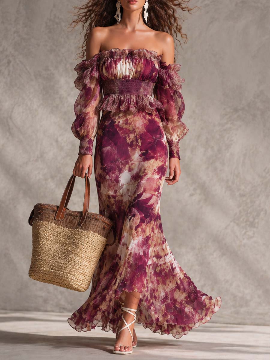 Glorianna™ Floral Off-Shoulder Maxi Dress
