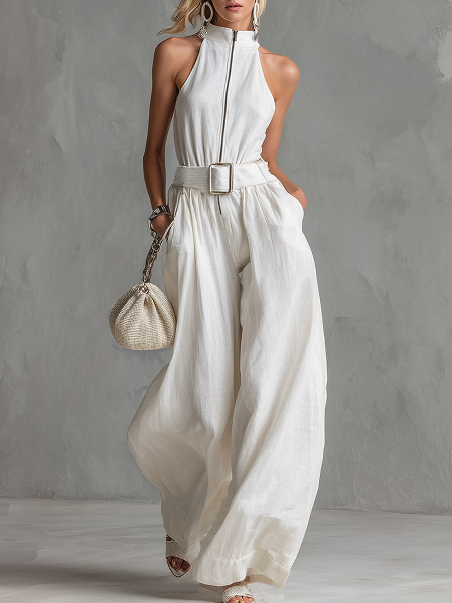 Emmaline™ Belted Wide-Leg Jumpsuit