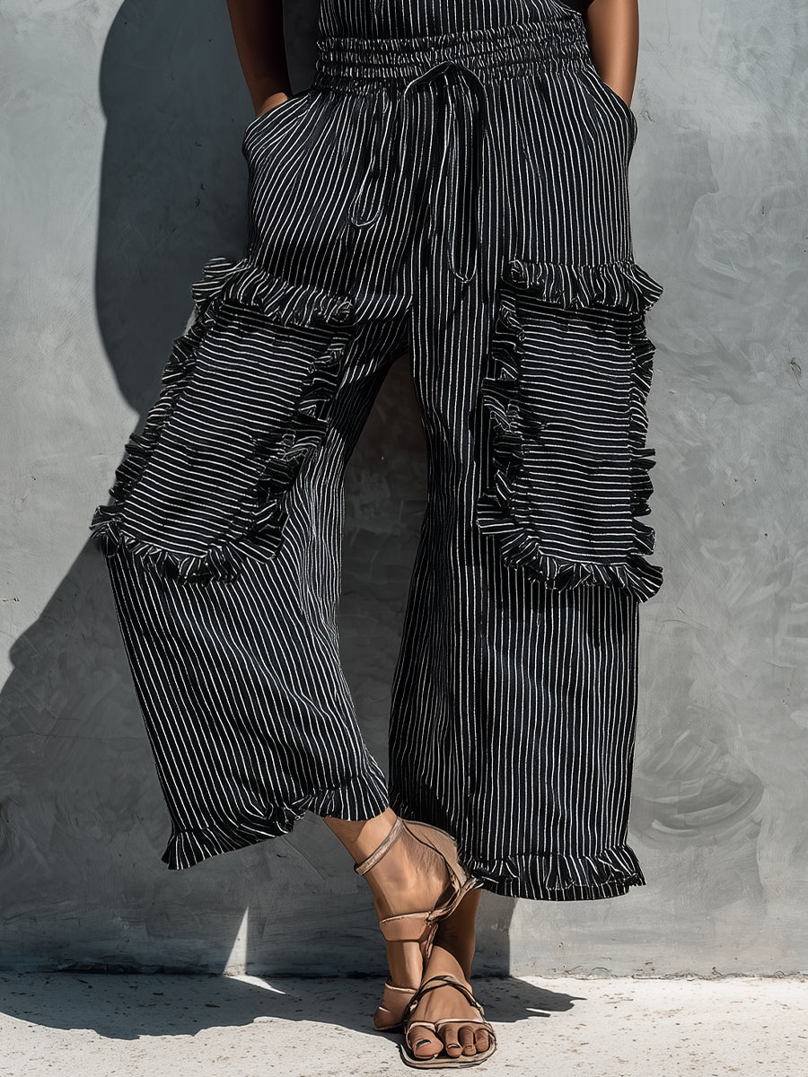 Faustine™ Striped Ruffle Jumpsuit