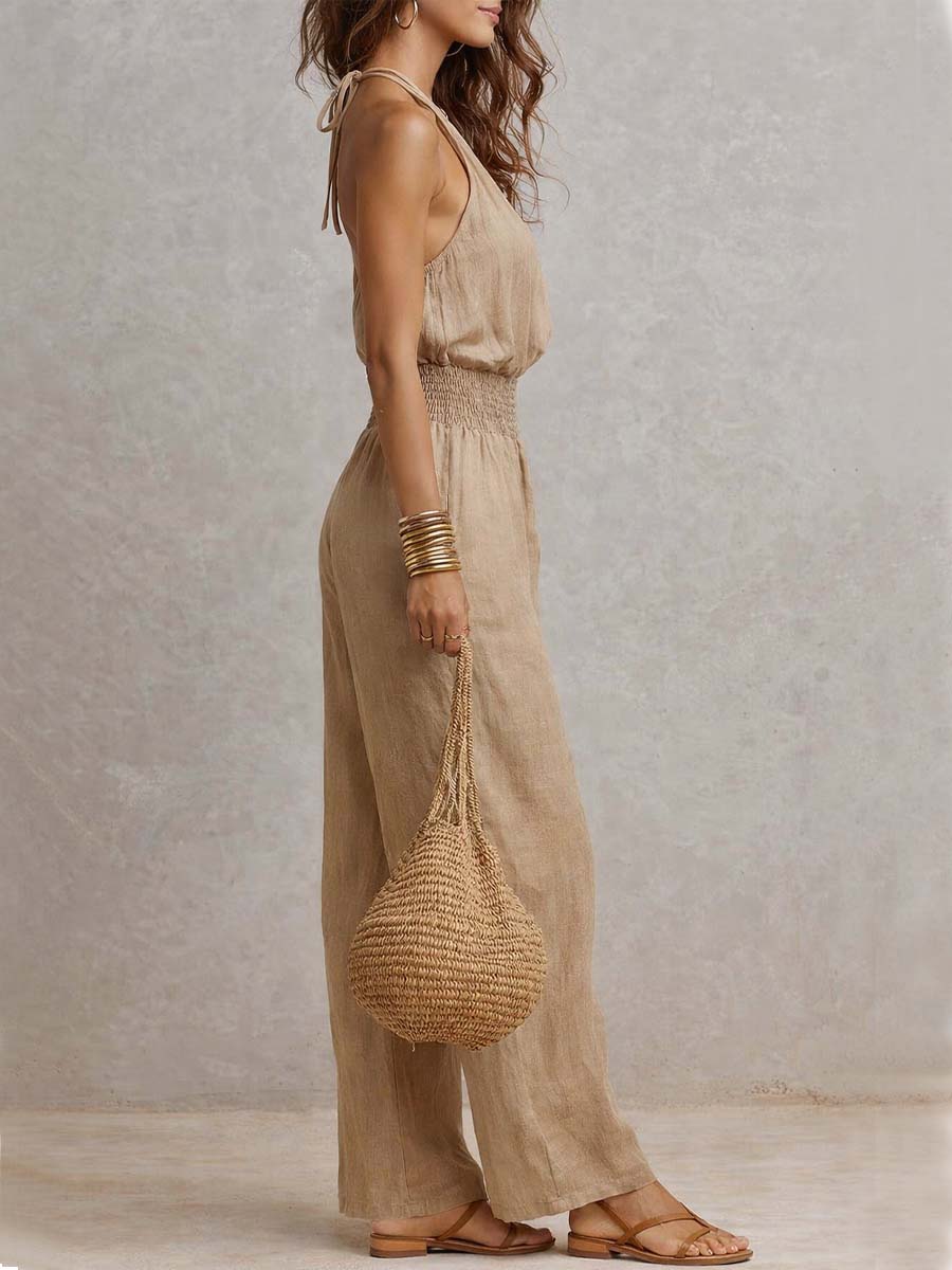 Gabriella™ Halter Wide-Leg Jumpsuit