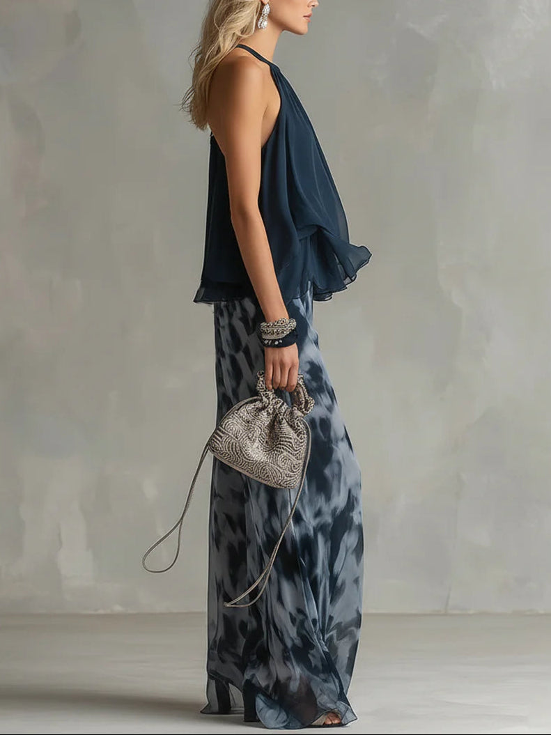 Alexis™ Printed Wide-Leg Chiffon Set