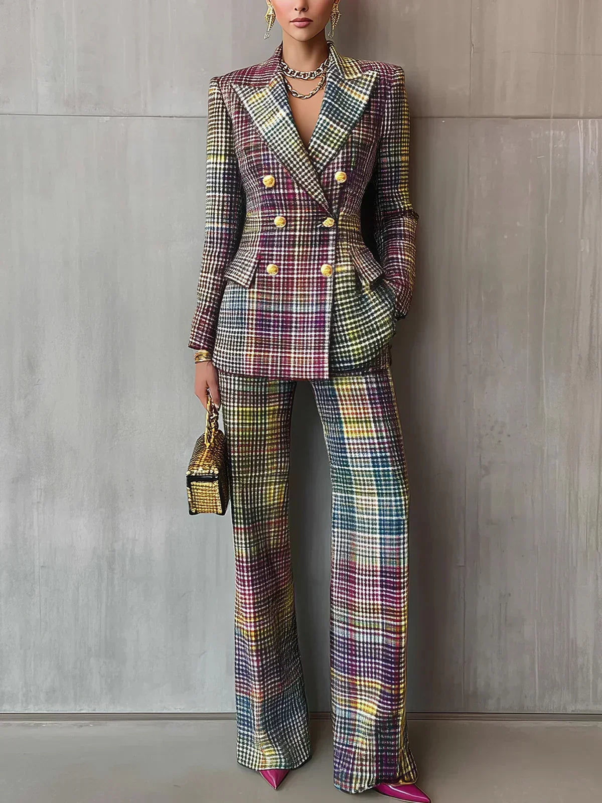 Brietta™ Double-Breasted Two-Piece Suit