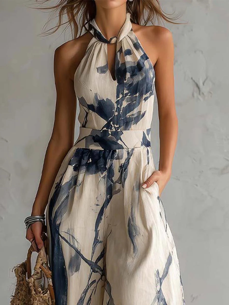 Eurydice™ Ink-Wash Wide-Leg Jumpsuit