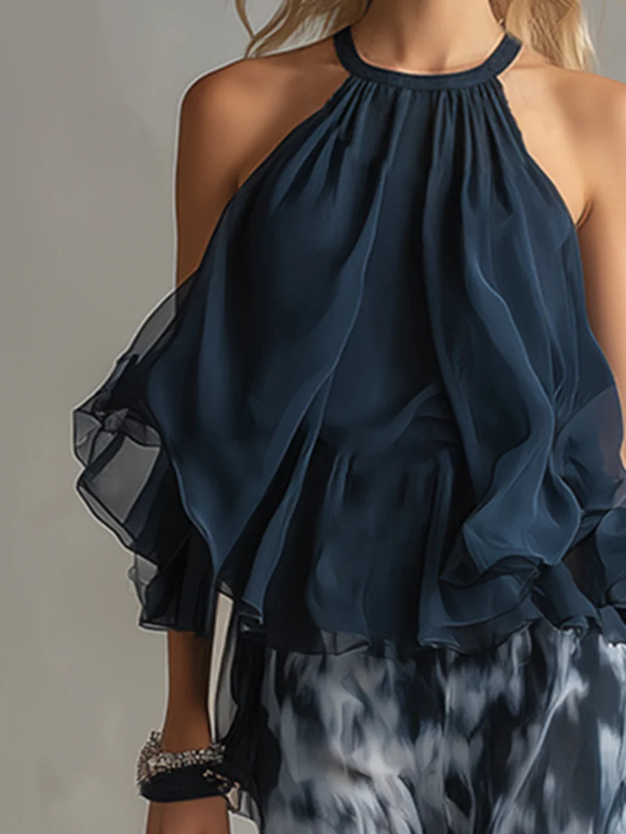 Alexis™ Printed Wide-Leg Chiffon Set