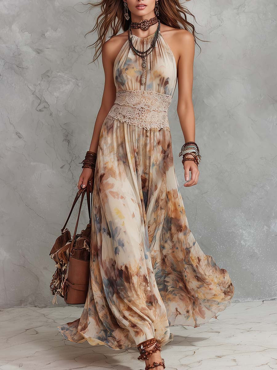 Ardith™ Lace Trim Maxi Dress