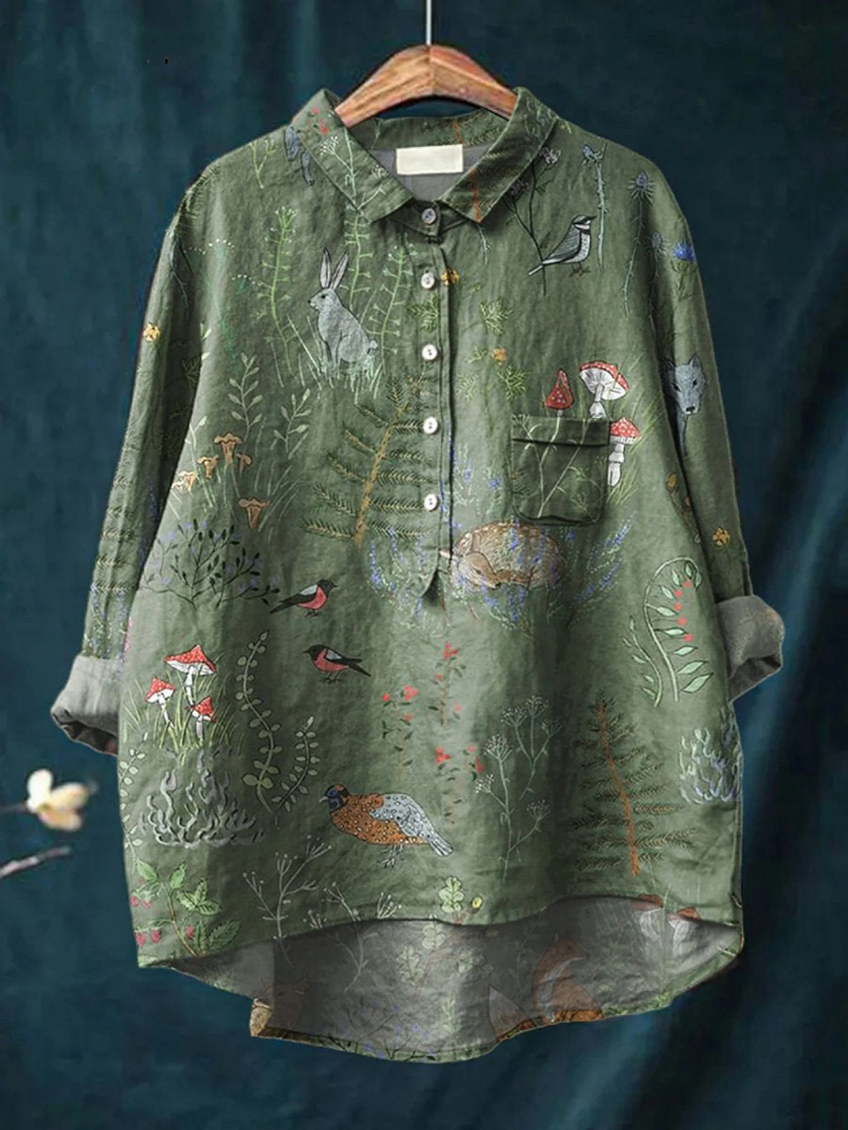 Lindiwe™ Woodland Animal Print Shirt