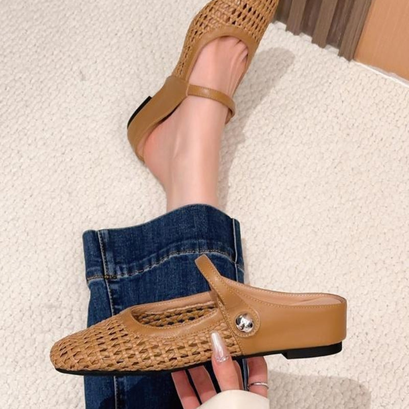 Sidonie™ Open Toe Mule Flats
