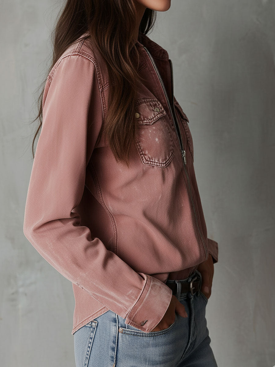 Ottoline™ Western Denim Zip Shirt