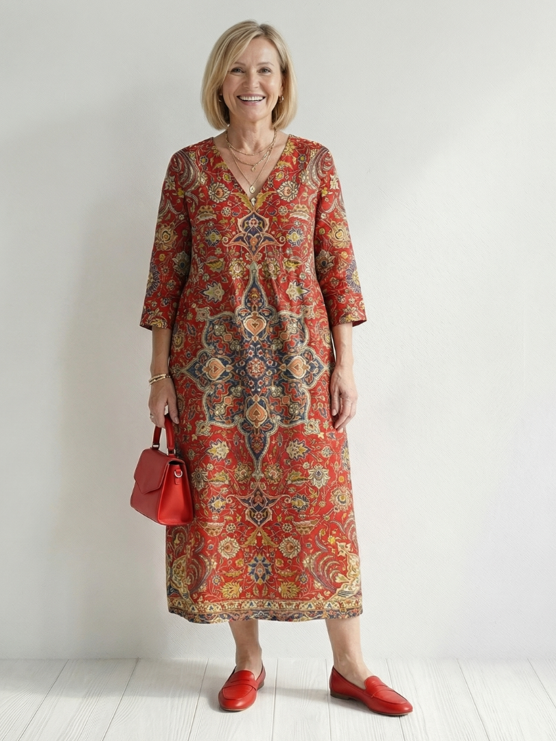 Davina™ Patchwork Midi Dress