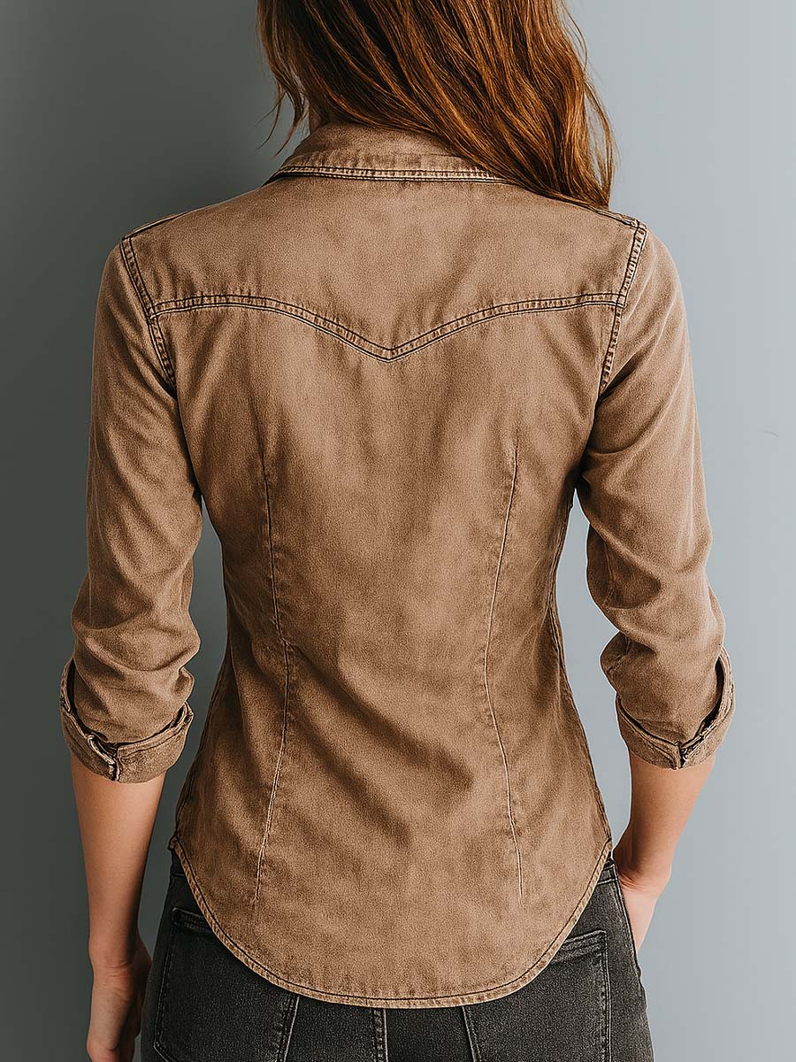 Orla™ Retro Washed Blouse