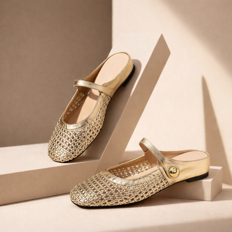 Sidonie™ Open Toe Mule Flats