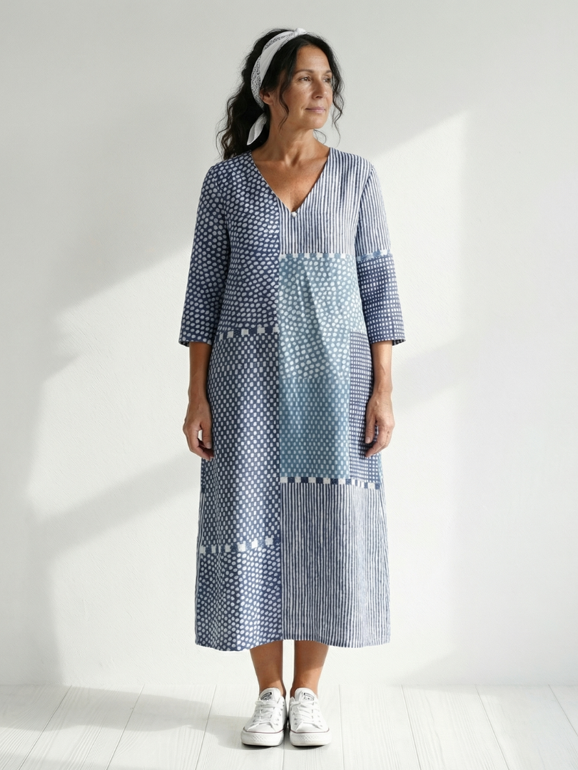 Daffodil™ Patchwork Midi Dress