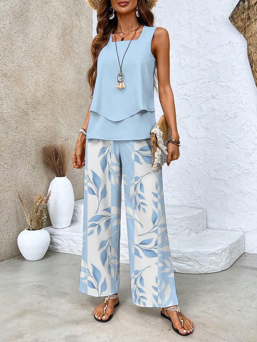 Alcyone™ Foliage Print Two-Piece Set