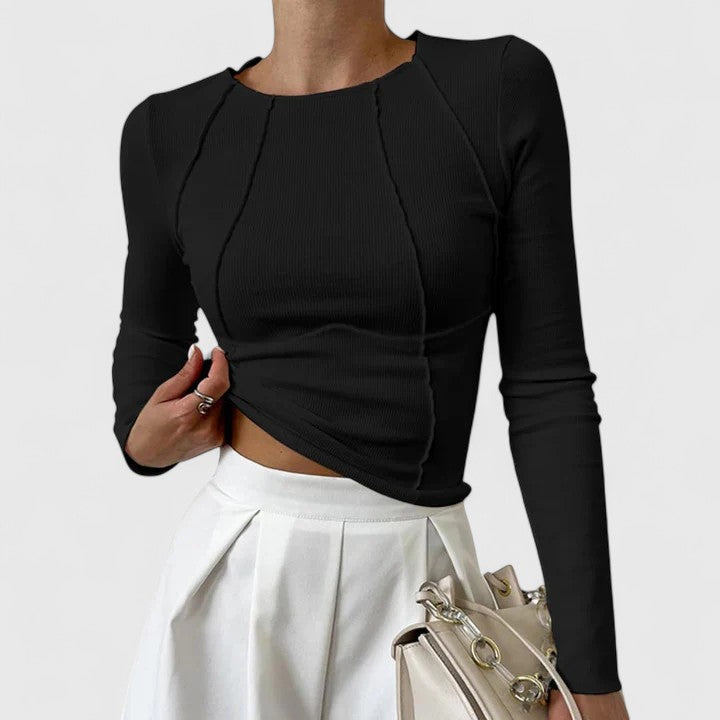 Jocelyn™ Round Neck Long-Sleeve Top