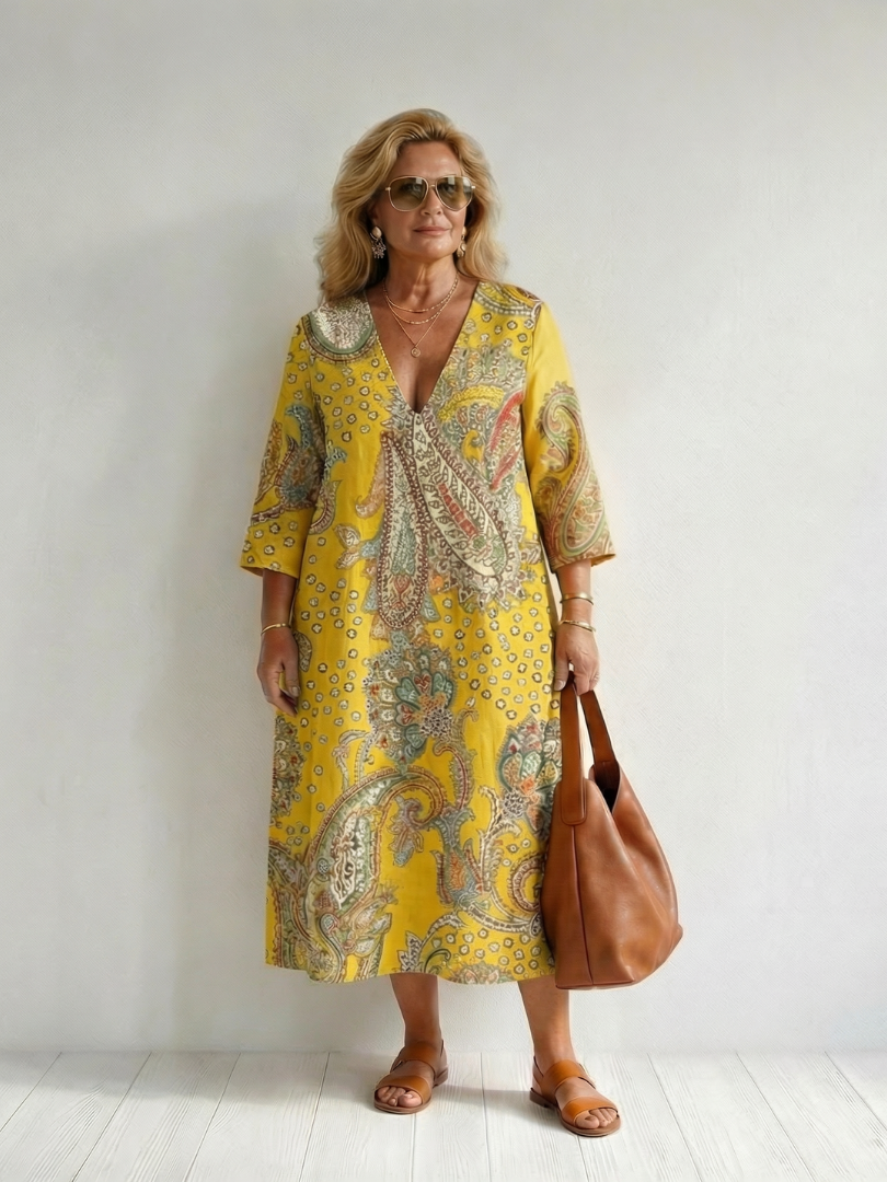 Cosima™ Paisley Midi Dress