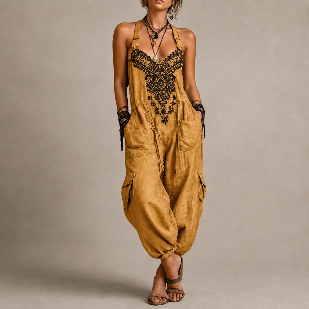 Emerald™ Bohemian Embroidered Jumpsuit