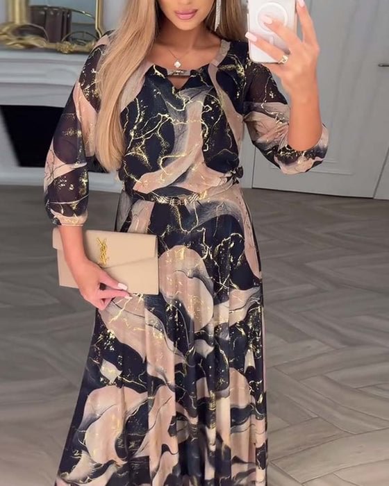 Clemency™ Printed Chiffon Dress