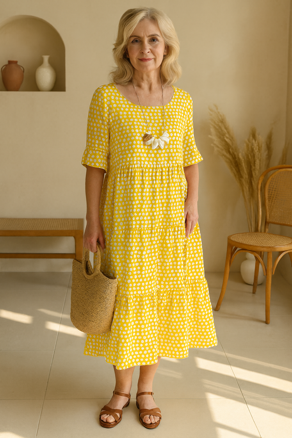 Constantina™ Sable Midi Dress