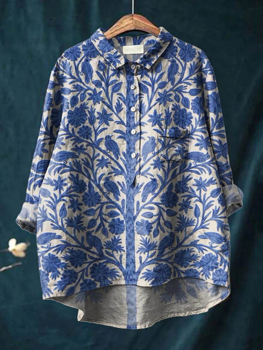 Louisa™ Vintage Floral Print Shirt