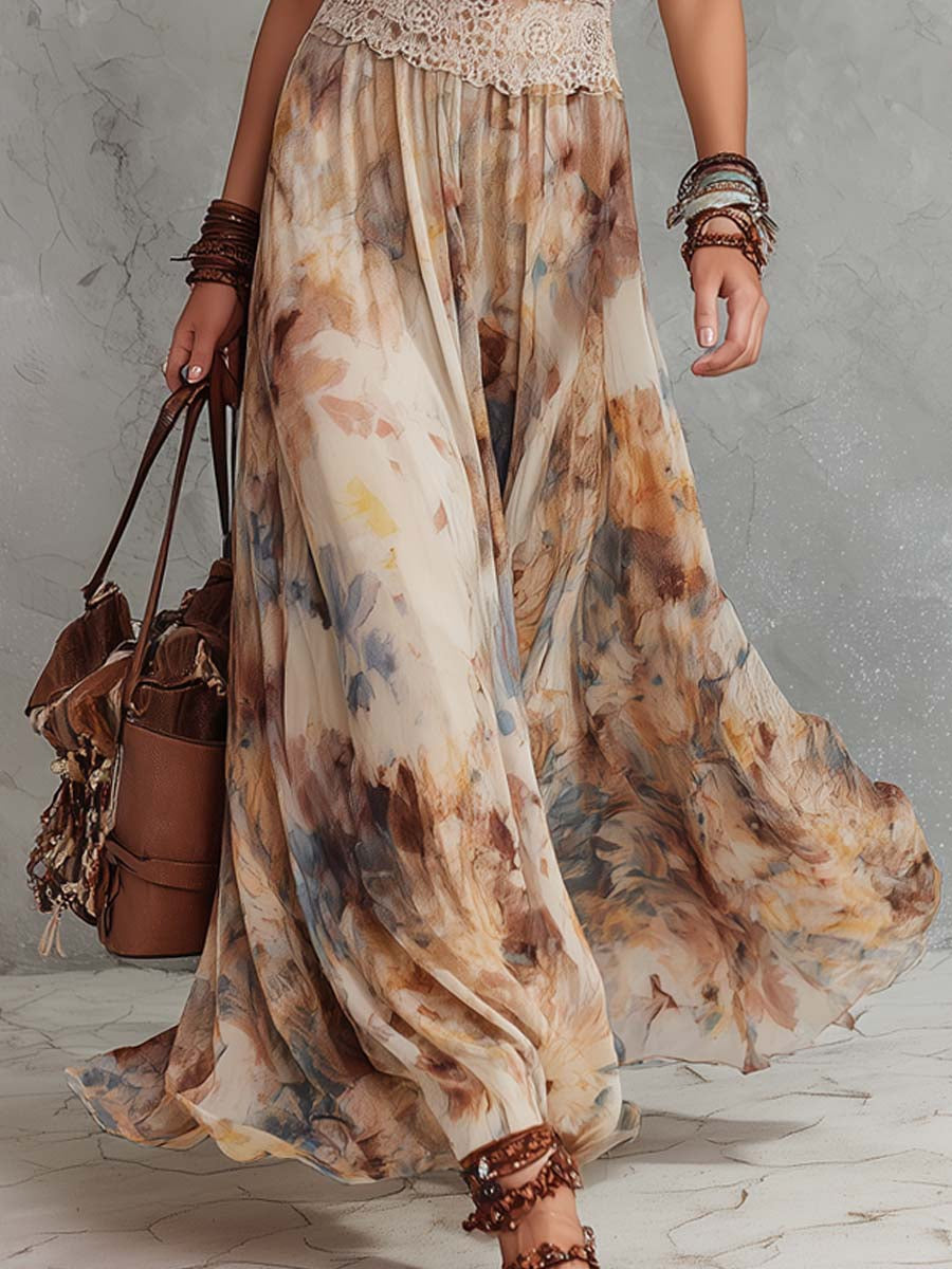 Ardith™ Lace Trim Maxi Dress