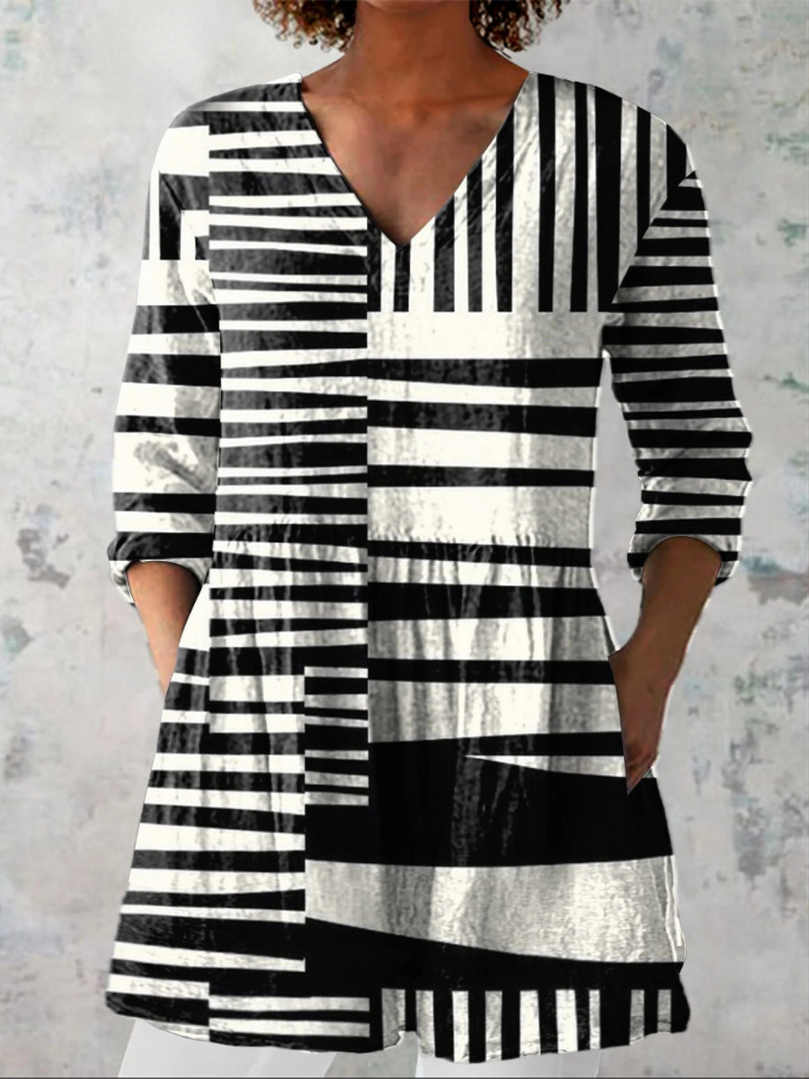 Gwendolyn™ Long V-Neck Blouse