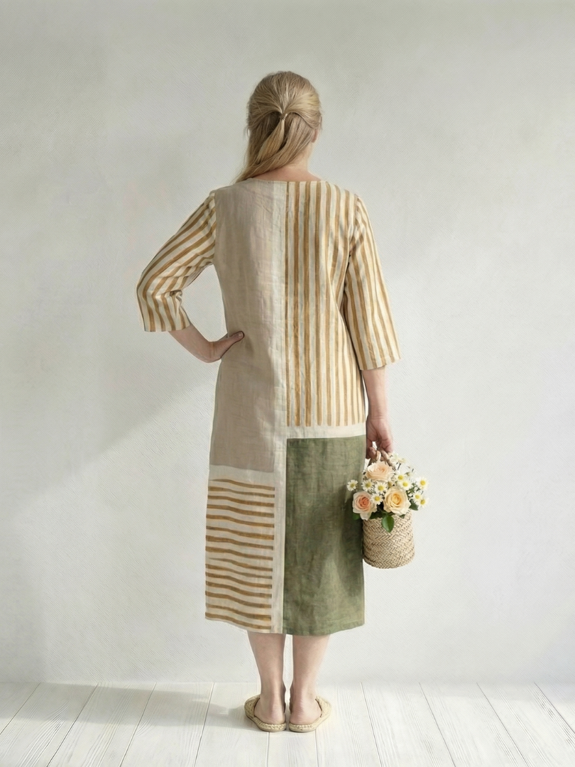 Cynthia™ Mixed Stripe Midi Dress