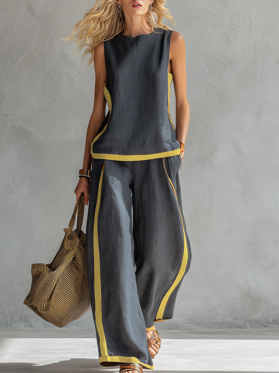 Apolline™ Wide-Leg Two-Piece Set