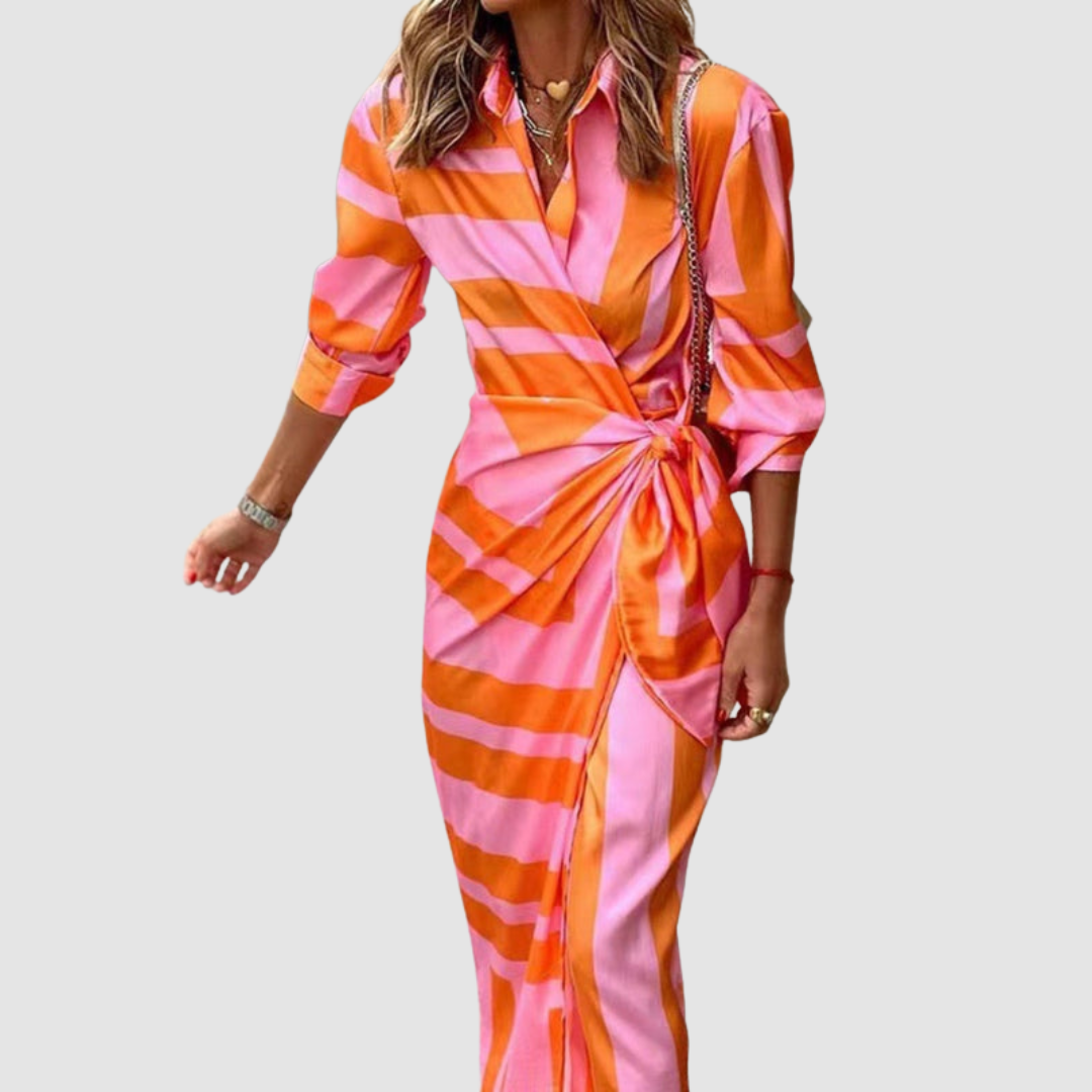 Petra™ Striped Midi Dress