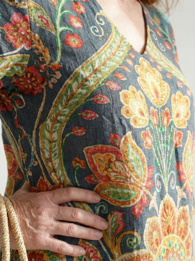 Dorcas™ Floral Garden Midi Dress
