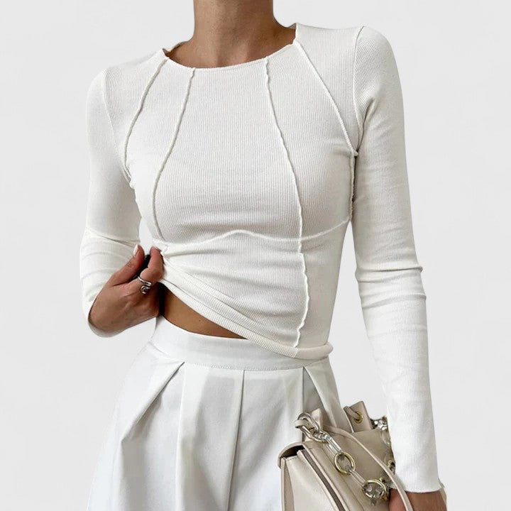 Jocelyn™ Round Neck Long-Sleeve Top