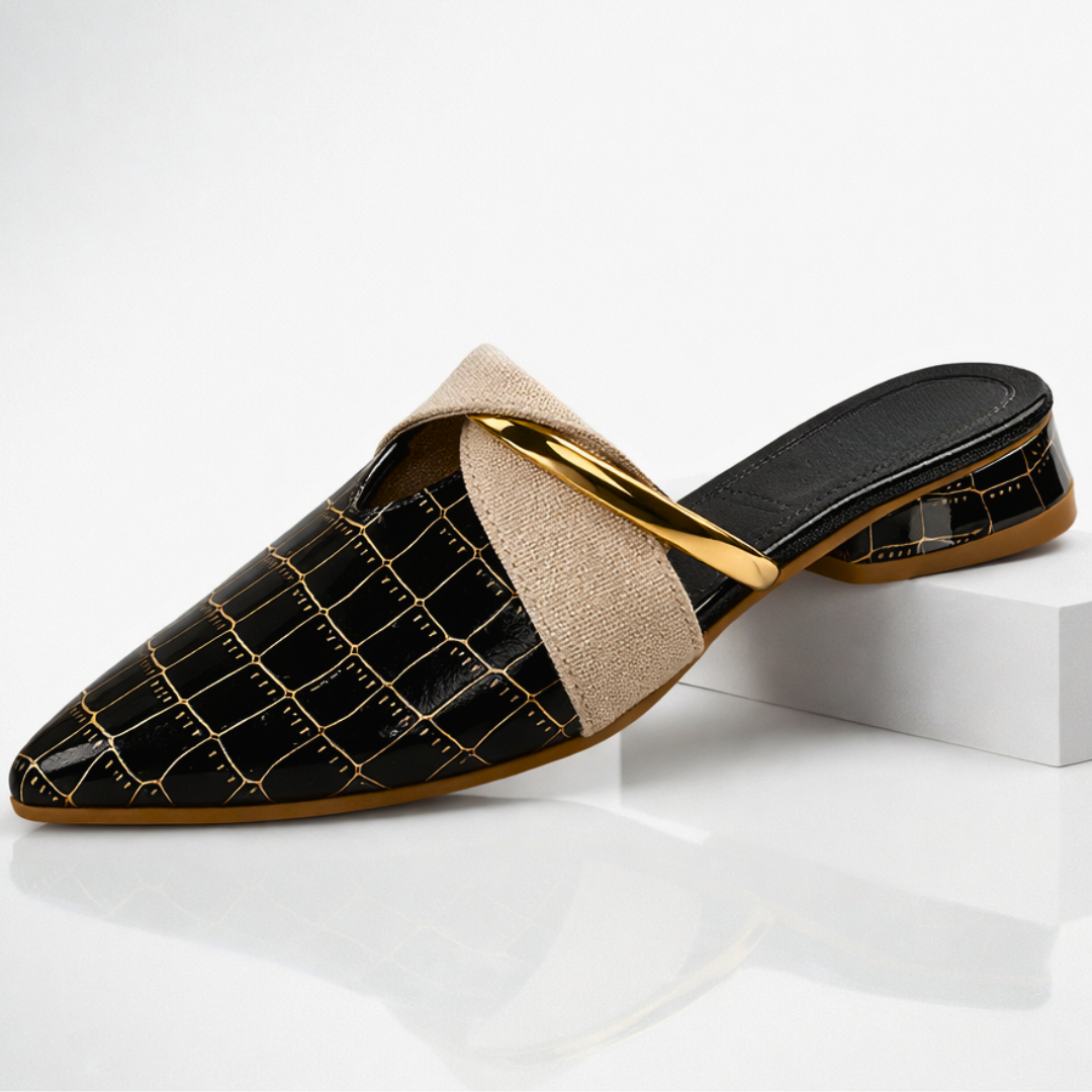 Rachael™ Croc-Embossed Slip-On Mule