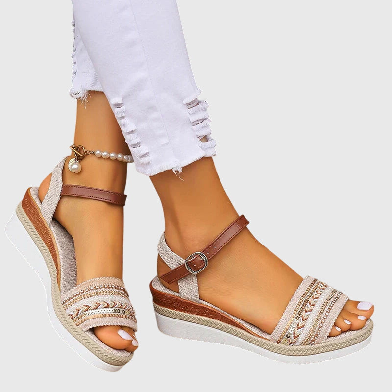 Persis™ Woven Beaded Sandals