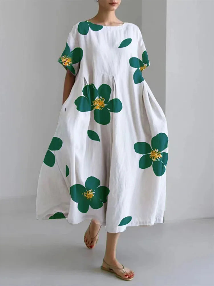 Ebony™ Floral A-Line Dress