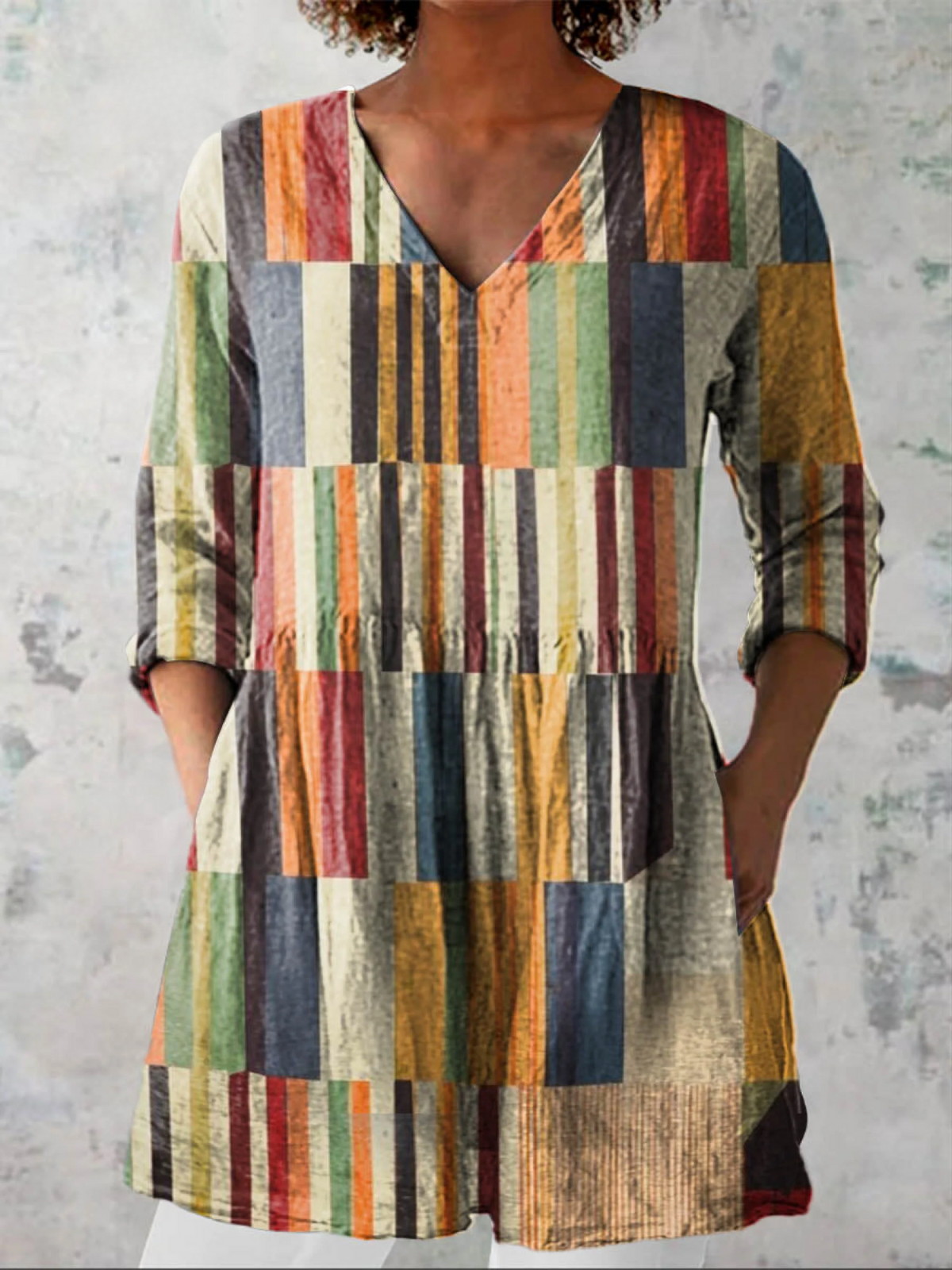 Hannelore™ Long V-Neck Blouse