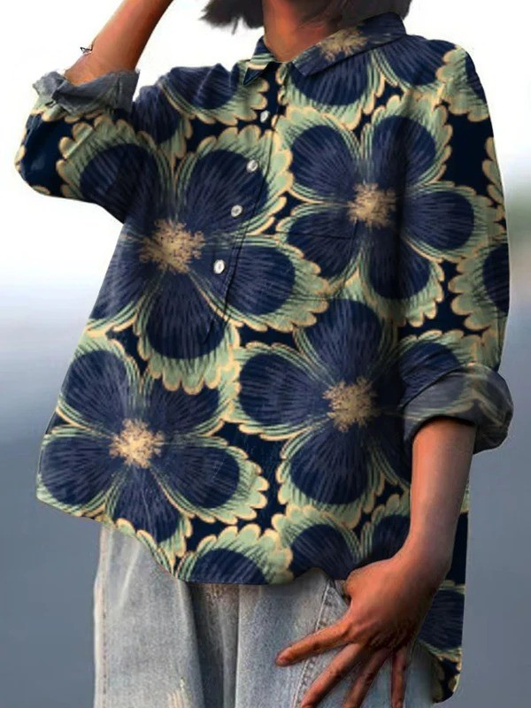 Lalage™ Floral Print Casual Shirt