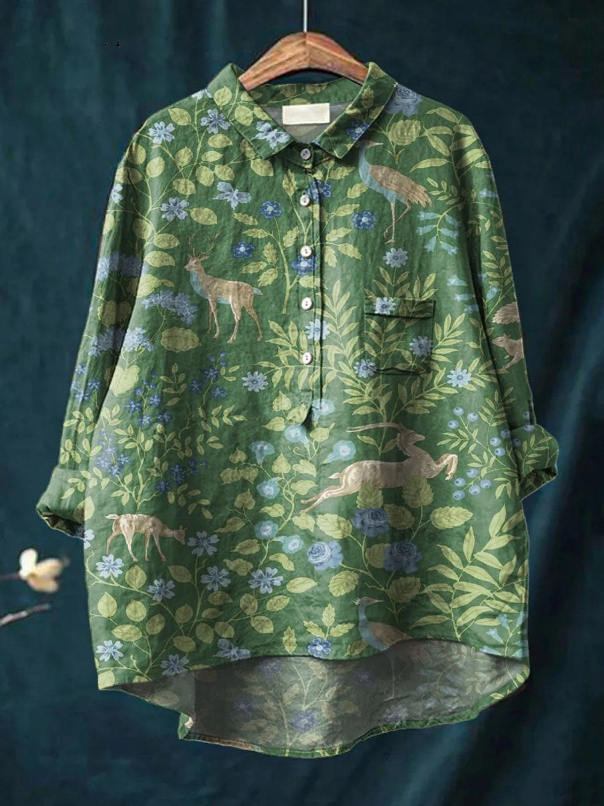 Marjorie™ Floral Animal Print Shirt