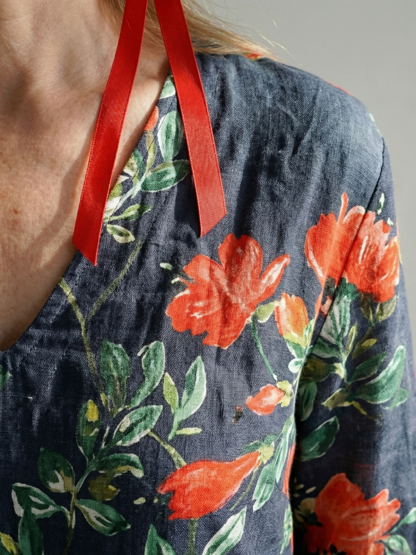 Dorothea™ Floral Drape Midi Dress