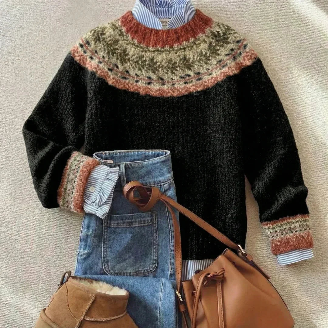 Adaline™ Black Knit Sweater