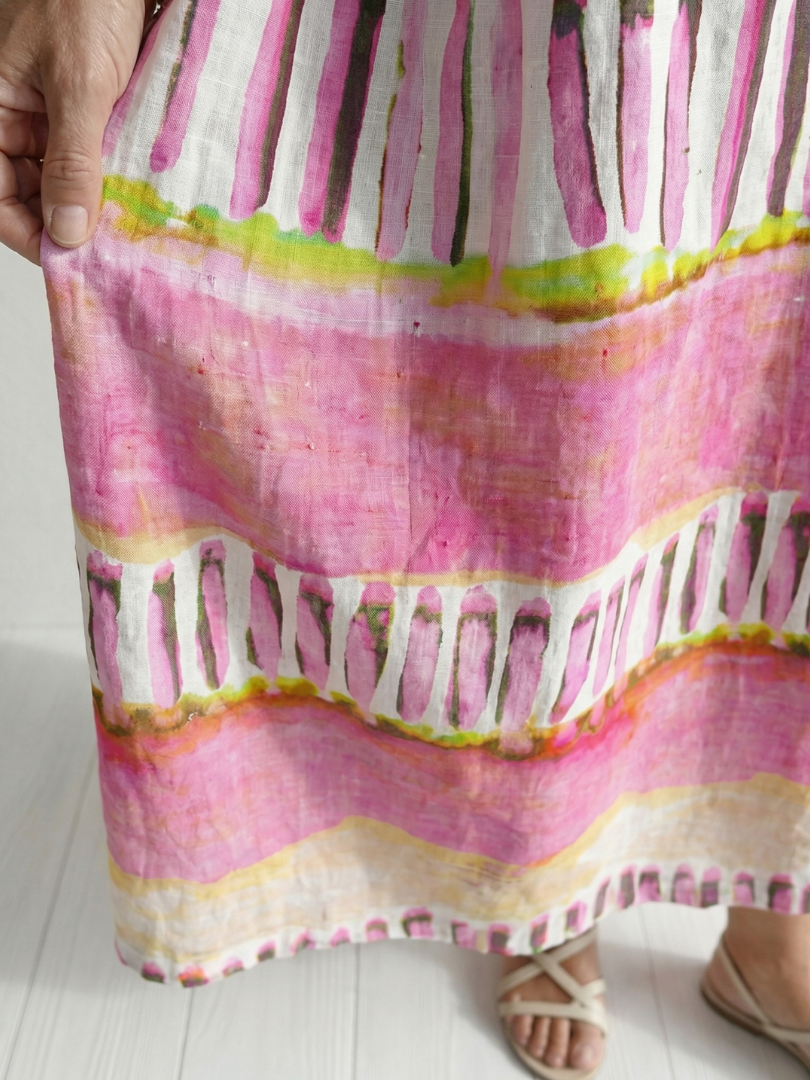 Dolores™ Patterned Stripe Midi Dress