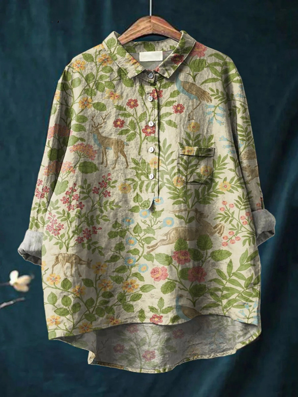Marjorie™ Floral Animal Print Shirt
