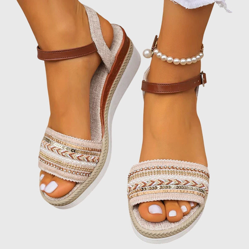 Persis™ Woven Beaded Sandals