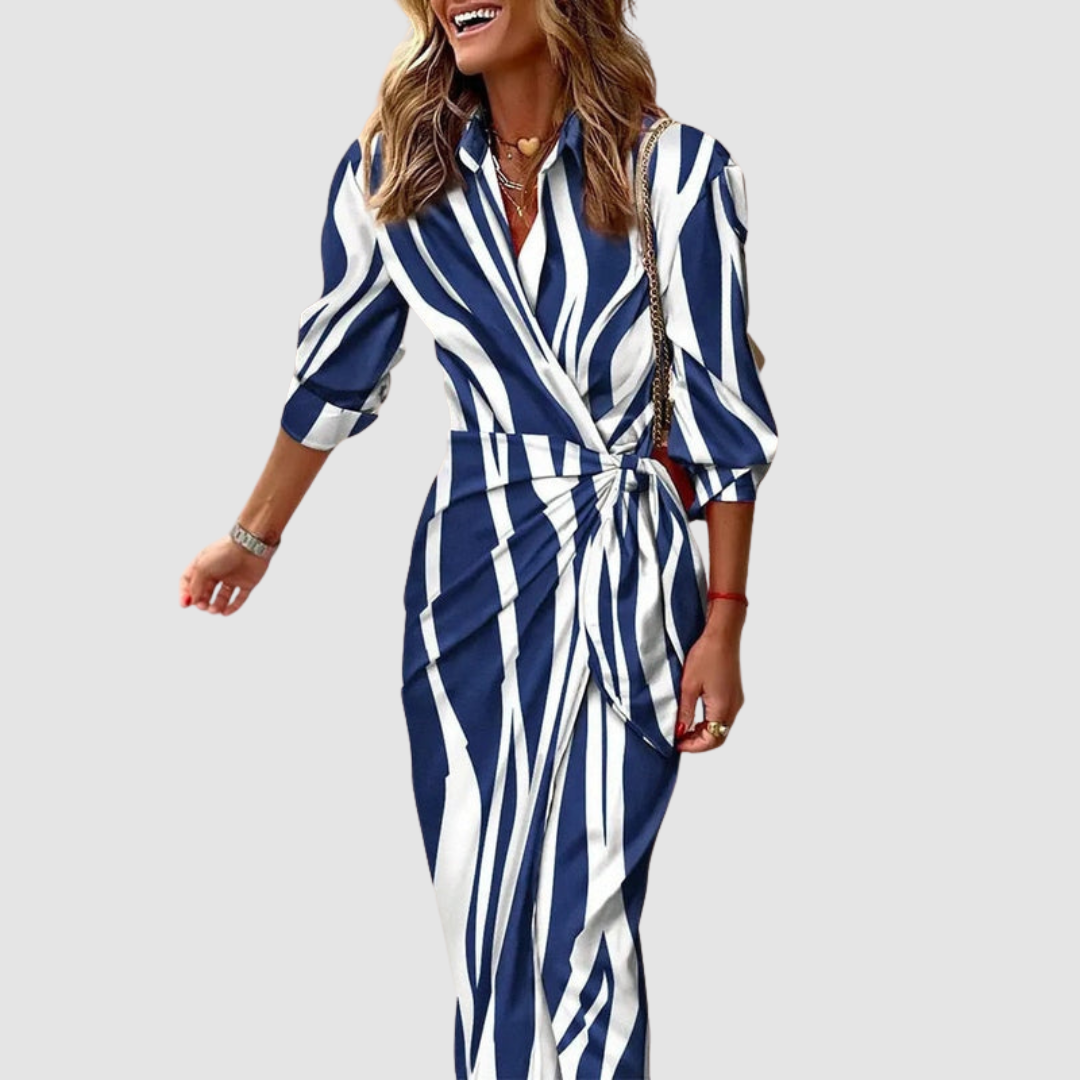 Petra™ Striped Midi Dress