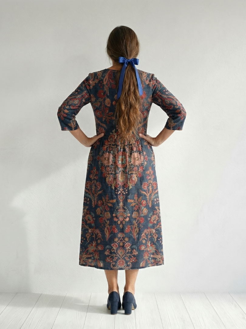 Damaris™ V-Neck Midi Dress