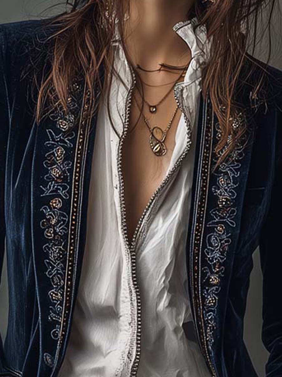 Millie™ Embroidered Long Jacket