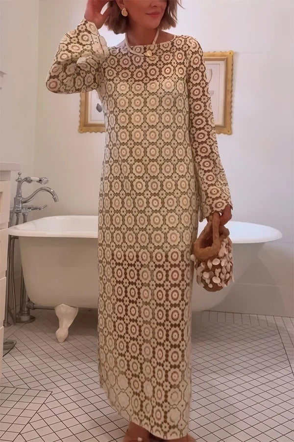 Arielle™ Floral Long-Sleeve Midi Dress