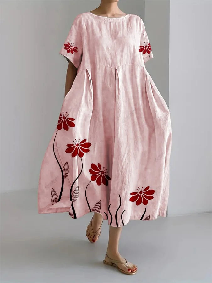 Ebba™ Floral A-Line Dress