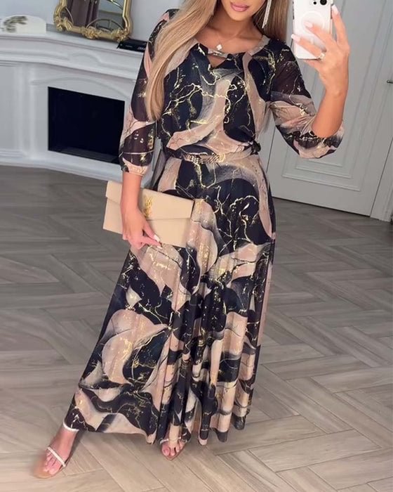 Clemency™ Printed Chiffon Dress