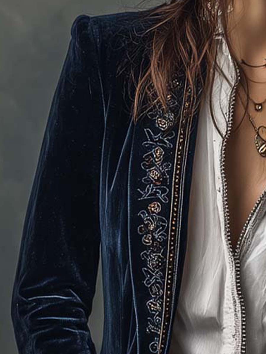 Millie™ Embroidered Long Jacket