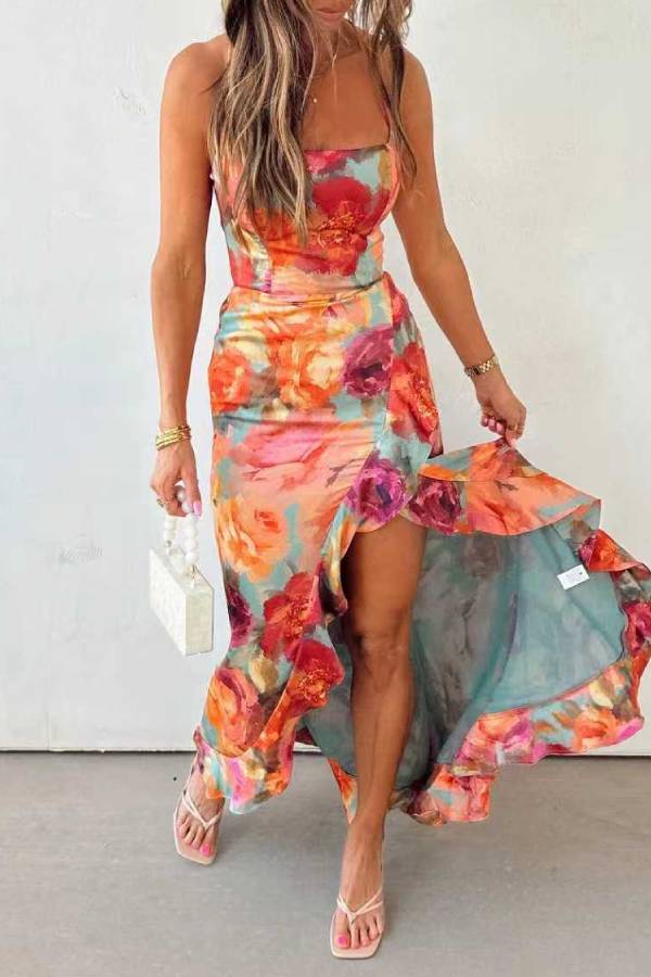Augusta™ Floral Backless Maxi Dress