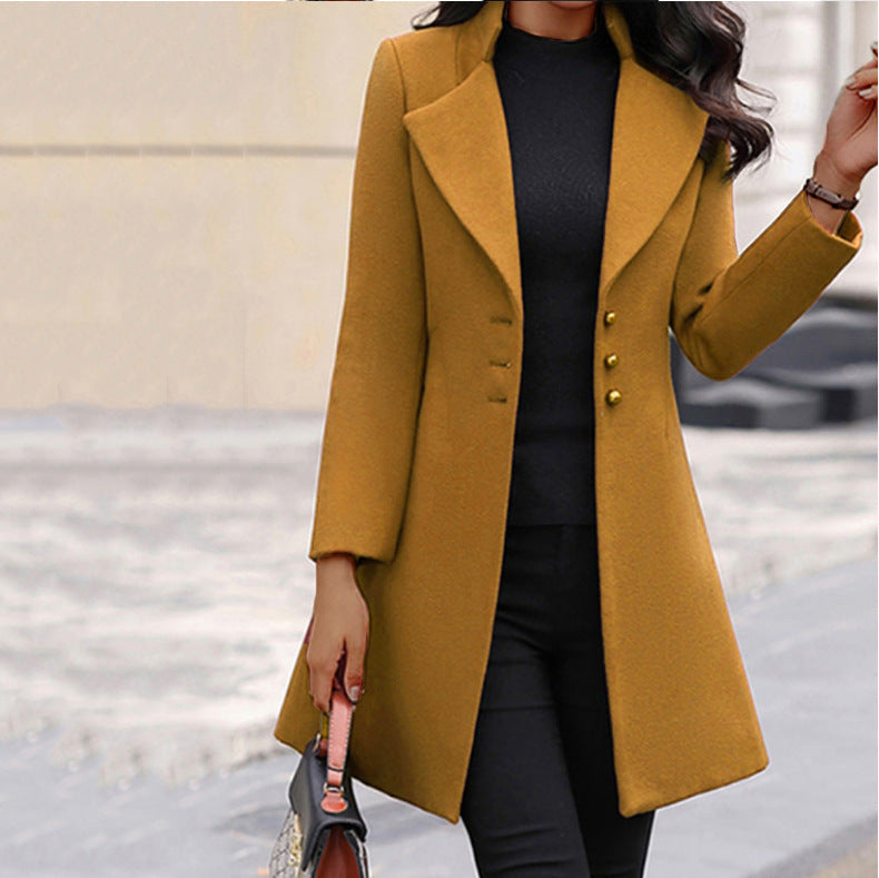 Marlowe™ Tailored Stand-Collar Coat